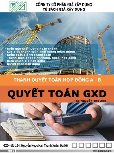 Giáo trình thanh quyết toán khối lượng hoàn thành