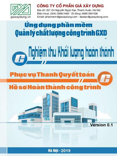 Nghiệm thu khối lượng ứng dụng phần mềm QLCL GXD